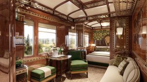 The Vienna Grand Suite på Orientexpressen kostar från 70 000 kronor för ett par nätter. Foto: Belmond
