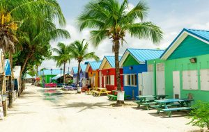 Färgglada hus på Barbados